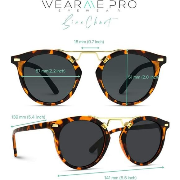 Polarized Round Vintage Retro Mirrored Lens Women Metal Frame Sunglasses main image 5